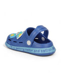 Bear Applique Anti-Slip Clogs - Navy Blue