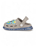 Bear Applique Anti-Slip Clogs - Grey