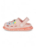 Bear Applique Anti-Slip Clogs - Pink