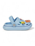 Bear Applique Anti-Slip Clogs - Blue