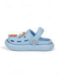 Bear Applique Anti-Slip Clogs - Blue