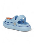 Bear Applique Anti-Slip Clogs - Blue