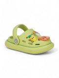 Bear Applique Anti-Slip Clogs - Green
