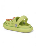 Bear Applique Anti-Slip Clogs - Green