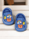 Bear Applique Anti-Slip Clogs - Navy Blue