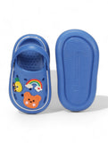 Bear Applique Anti-Slip Clogs - Navy Blue