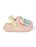 Princess Applique Anti-Slip Clogs - Peach