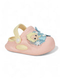 Princess Applique Anti-Slip Clogs - Peach