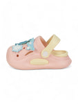 Princess Applique Anti-Slip Clogs - Peach