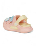 Princess Applique Anti-Slip Clogs - Peach