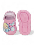 Princess Applique Anti-Slip Clogs - Pink