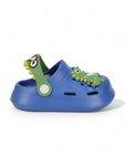 Crocodile Applique Anti-Slip Clogs - Navy Blue