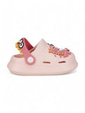 Crocodile Applique Anti-Slip Clogs - Pink