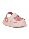 Crocodile Applique Anti-Slip Clogs - Pink