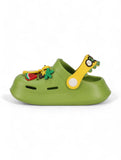 Crocodile Applique Anti-Slip Clogs - Green