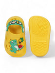 Crocodile Applique Anti-Slip Clogs - Yellow