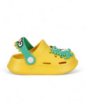 Crocodile Applique Anti-Slip Clogs - Yellow