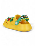 Crocodile Applique Anti-Slip Clogs - Yellow