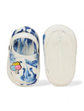 Marble Look Balloon Applique Anti-Slip Clogs - White