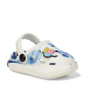 Marble Look Balloon Applique Anti-Slip Clogs - White