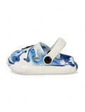 Marble Look Balloon Applique Anti-Slip Clogs - White