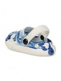 Marble Look Ice Cream Applique Anti-Slip Clogs - White