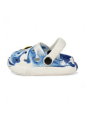 Marble Look Hot Air Balloon Applique Anti-Slip Clogs - White