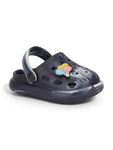 Marble Look Balloon Applique Anti-Slip Clogs - Black