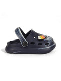 Marble Look Ice Cream Applique Anti-Slip Clogs - Black