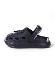 Marble Look Ice Cream Applique Anti-Slip Clogs - Black