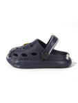 Marble Look Hot Air Balloon Applique Anti-Slip Clogs - Black