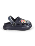 Marble Look Unicorn Applique Anti-Slip Clogs - Black