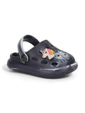 Marble Look Unicorn Applique Anti-Slip Clogs - Black