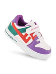 Casual Shoes With Velrco - Purple