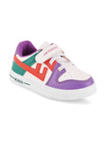 Casual Shoes With Velrco - Purple