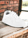 Casual Shoes With Laces - White