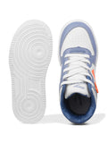 Ankle High Casual Shoes With Laces - Blue