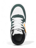 Ankle High Casual Shoes With Laces - Green