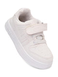 Casual Shoes With Velrco - White