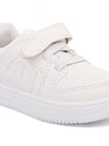 Casual Shoes With Velrco - White