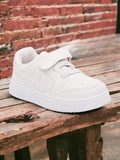 Casual Shoes With Velrco - White