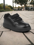 Casual Shoes With Velrco - Black