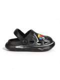 Marble Look Balloon Applique Anti-Slip Clogs - Black