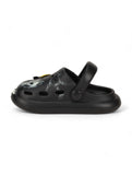 Marble Look Hot Air Balloon Applique Anti-Slip Clogs - Black