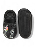 Marble Look Unicorn Applique Anti-Slip Clogs - Black