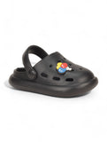 Marble Look Balloon Applique Anti-Slip Clogs - Black