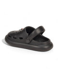 Marble Look Balloon Applique Anti-Slip Clogs - Black