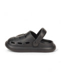 Marble Look Ice Cream Applique Anti-Slip Clogs - Black