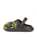 Marble Look Balloon Applique Anti-Slip Clogs - Black
