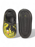 Marble Look Ice Cream Applique Anti-Slip Clogs - Black